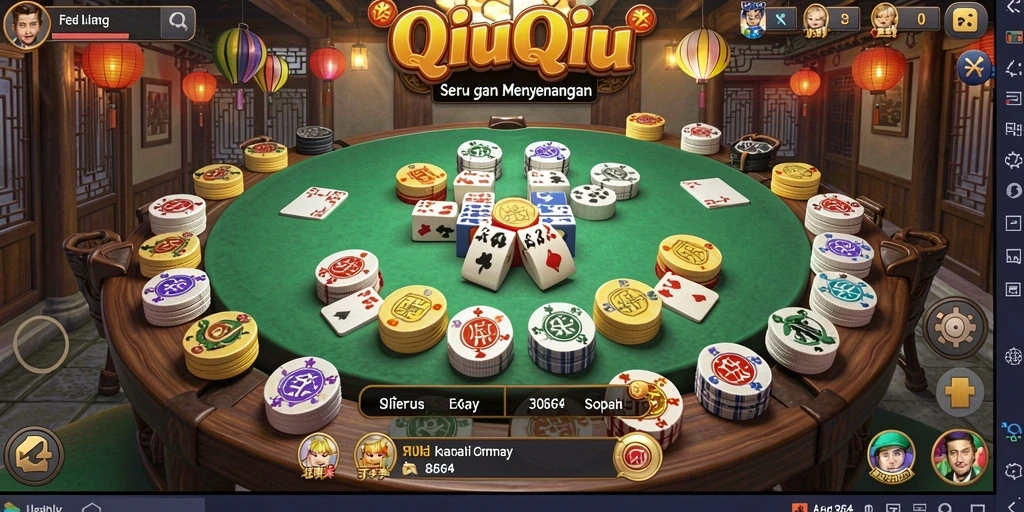 Gameplay menarik dari permainan QiuQiu 8364.