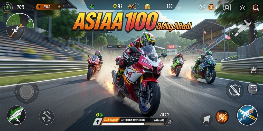 Gameplay menarik dari ASIA100 yang menampilkan kecepatan tinggi.