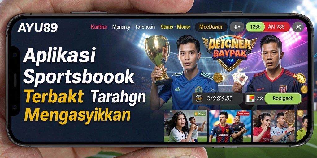 Tampilan utama AYU89 dengan pilihan taruhan olahraga.