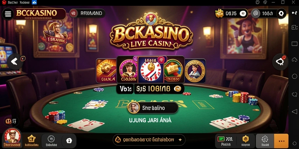 Tampilan gameplay Live Casino menarik di BCKASINO dengan dealer profesional.