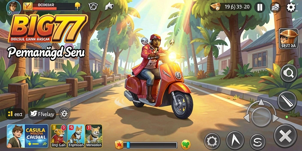 Tampilan gameplay Casual yang seru dan menghibur di BIG77.