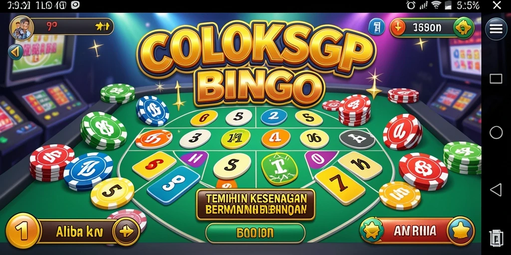 Tampilan gameplay seru dalam aplikasi Bingo COLOKSGP.