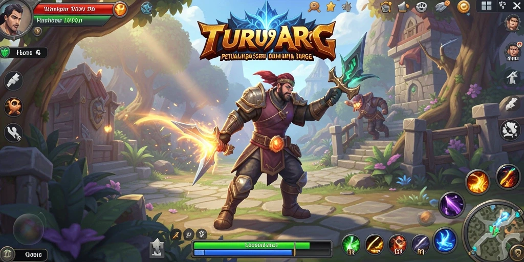 Screenshot gameplay TURU99 menampilkan aksi seru dalam pertempuran ARPG.