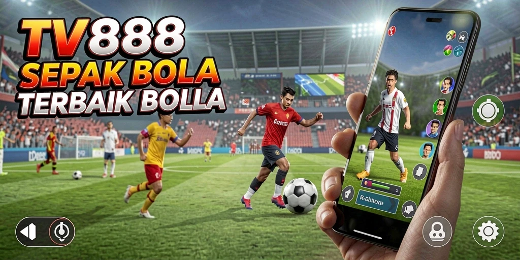 Gameplay menarik dalam TV888 yang menampilkan aksi sepak bola nyata.